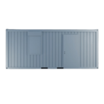 Bureau modulaire 20 pieds monté (1 porte, 1 fenêtre, isolation PU)