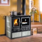 Cuisinière bois ROSA 4.0 pierre naturelle 8.1KW