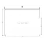 Bureau de jardin en bois massif 11,8m² – madriers 40mm traités teinté marron Gardy Shelter – Image 5