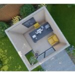 Bureau de jardin en bois massif 8,88m² – madriers 40mm Gardy Shelter – Image 3