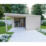 bureau-de-jardin-en-bois-massif-118m-madriers-40mm-traites-teinte-marron-gardy-sheltr – Image 3