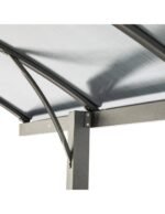 Carport Belize Noir – 2,94 x 5 x 2,23/2,50 – Aluminium, acier et polycarbonate – Image 3