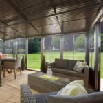 Pavillon adossé Charlestone 309x502cm en aluminium et acier galvanisé – SOJAG – Image 4