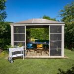 Pavillon Striano 362x427cm en aluminium et acier galvanisé avec moustiquaires – SOJAG – Image 7