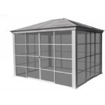 Pavillon Striano 362x298cm en aluminium et acier galvanisé avec moustiquaires – SOJAG – Image 5