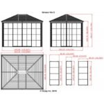 Pavillon Striano 362x298cm en aluminium et acier galvanisé avec moustiquaires – SOJAG – Image 9