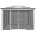 Pavillon Striano 362x427cm en aluminium et acier galvanisé avec moustiquaires – SOJAG – Image 9