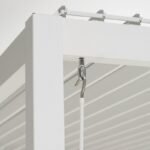 Pergola bioclimatique autoportante en alu blanc 3x3m Ombrea – Image 3