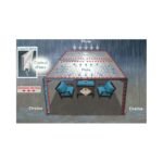 Pergola bioclimatique autoportante en alu blanc 3x3m Ombrea – Image 4