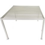 Pergola bioclimatique autoportante en alu blanc 3x3m Ombrea – Image 8