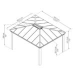 pergola-bioclimatique-aluminium-anthracite-1080m-toit-avec-lames-ovales-5-panneaux-moucharabieh-gris-pour-cote-360m-habrita …. – Image 8
