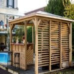 Pool house Blueterm 12,32m² bois thermo chauffé + comptoirs HABRITA – Image 3