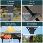 Tonnelle de jardin 3,6×3,6m en alu gris anthracite et polycarbonate – Image 11