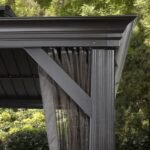 Tonnelle de jardin Messina 298x363cm en aluminium thermolaqué anthracite – SOJAG – Image 4