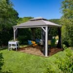 tonnelle-de-jardin-messina-298x363cm-en-aluminium-thermolaque-champagne-sojag – Image 4