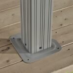 Tonnelle de jardin Messina 298x363cm en aluminium thermolaqué champagne– SOJAG – Image 6