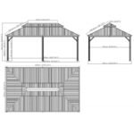 Tonnelle de jardin Messina 363x598cm en aluminium thermolaqué anthracite – SOJAG – Image 10