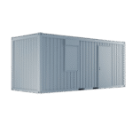 Bureau modulaire 20 pieds monté (1 porte, 1 fenêtre, isolation PU) – Image 2