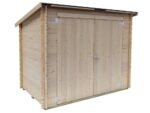 alce eureka 218x130 abri de jardin en bois toit à une pente 218x130x167 cm