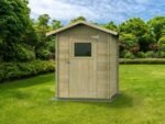 alce flavia 146x130 abri de jardin en bois avec fenêtre frontale 146x130x194 cm