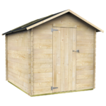 alce formia 178x218 abri de jardin en bois avec toit à deux versants 178x218x188 cm