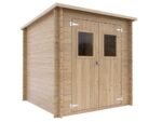 alce gallipoli 198x198 abri de jardin en bois avec fenêtre avant 204x205x197 cm