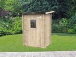 alce hobby 146x98 abri de jardin en bois avec fenêtre frontale 146x98x197 cm