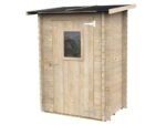alce hobby 146x98 abri de jardin en bois avec fenêtre frontale 146x98x197 cm