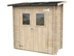 alce hobby 198x98 abri de jardin en bois avec fenêtres à l'avant 198x98x197 cm