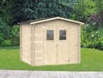 alce hobby 248x198 abri de jardin en bois avec fenêtres et porte à double battant 248x198x217 cm