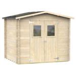 alce hobby 248x198 abri de jardin en bois avec fenêtres et porte à double battant 248x198x217 cm