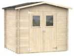 alce hobby 248x198 abri de jardin en bois avec fenêtres et porte à double battant 248x198x217 cm