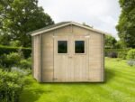 alce hobby 248x248 abri de jardin en bois avec fenêtres et porte à double battant 248x248x217 cm