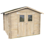 alce hobby 248x248 abri de jardin en bois avec fenêtres et porte à double battant 248x248x217 cm