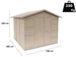 alce stefy 238x305 abri de jardin en bois 238x305x220 cm