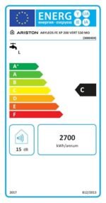 Ariston ABYLEOS XPERT WIFI 200l - Steatite Connected Electric Water Heater - Vertical Wall Ø530mm - Energy Flexibility - Lifetime Replacement - NF Performance 3*** – Image 6