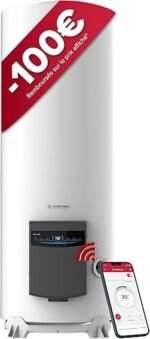 Ariston ABYLEOS XPERT WIFI 300l - Steatite Connected Electric Water Heater - Freestanding Floor - Ø570mm - Energy Flexibility - Lifetime Replacement - ACI - NF Performance 3***