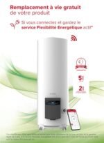 Ariston ABYLEOS XPERT WIFI 300l - Steatite Connected Electric Water Heater - Freestanding Floor - Ø570mm - Energy Flexibility - Lifetime Replacement - ACI - NF Performance 3*** – Image 3