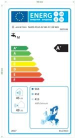 Ariston Nuos Plus S2 WiFi 110L, Thermodynamic Water Heater, 80% Energy Saving, Photovoltaic Function, Installation France, Silent 45 dB, Compact, Remote Control, COP 2.74 – Image 6