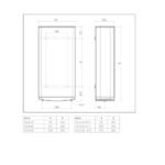 Ariston VELIS DUNE 45 Litres - Ultra-Flat Electric Water Heater - 13% Energy Saving - Designed and manufactured to be installed in France. – Image 6