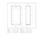 Ariston VELIS DUNE 80 Litres - Ultra-Flat Electric Water Heater - 13% Energy Saving - Designed and manufactured to be installed in France. – Image 4