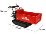 attila att 500 c brouette à moteur à chenilles extensible charge 500kg