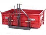 benne 3 points pour tracteur geotech trp 140 basculante 3 ridelles amovibles