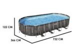 bestway power steel 561es 732x366x122 cm piscine ovale