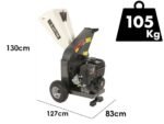blackstone dsp 150 bs broyeur de branches thermique moteur à essence briggs & stratton de 420 cm3