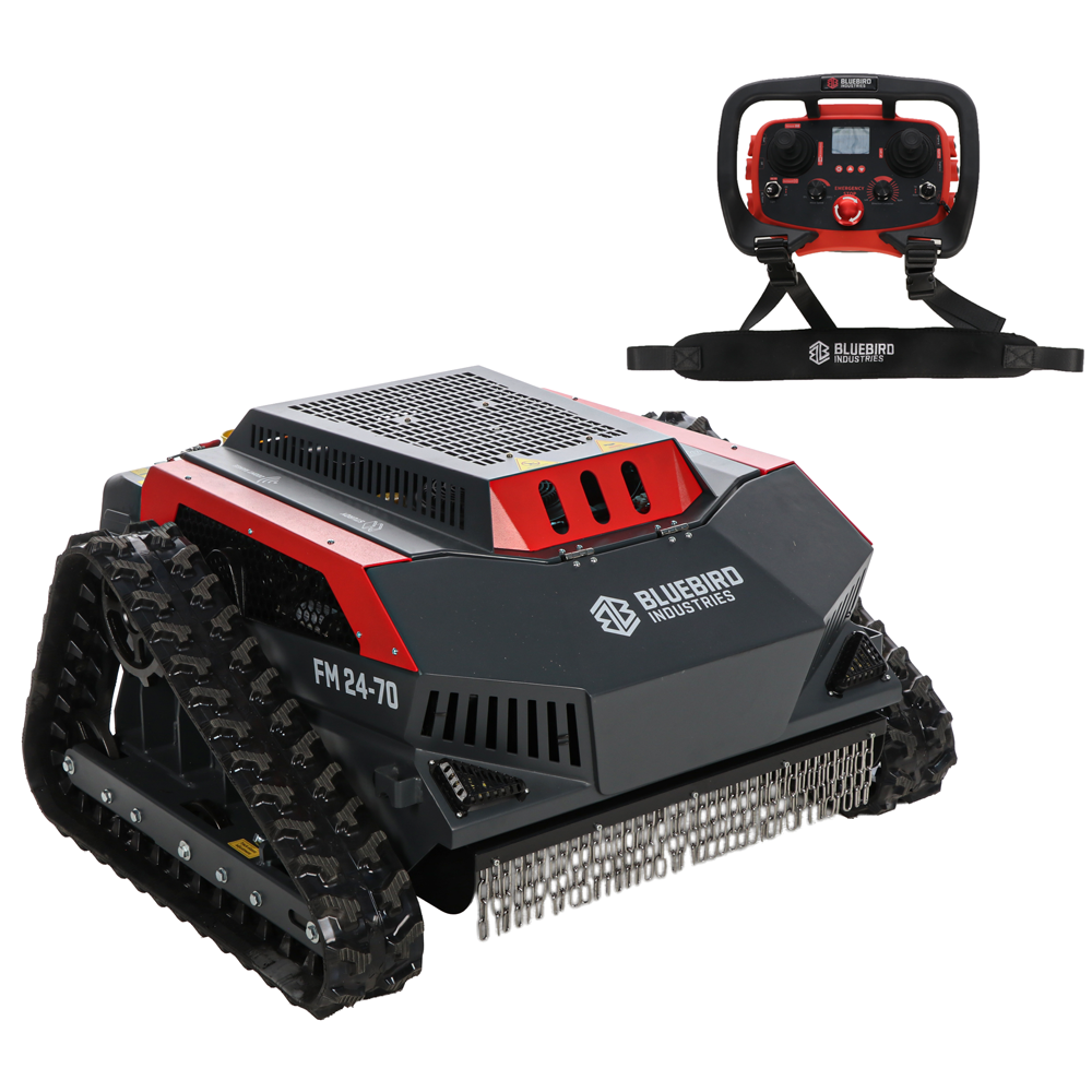 blue bird fm 24 70 robot tondeuse hybride radiocommandé