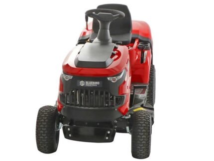 blue bird lt c 86m tondeuse autoportée avec boîte à vitesse mécanique bac de ramassage 245 l