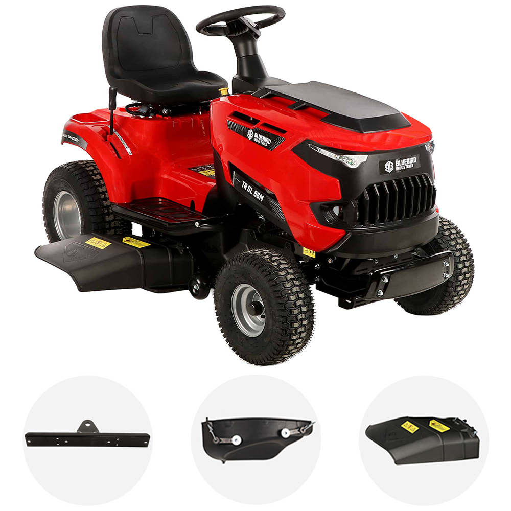 blue bird tr sl 86m tracteur tondeuse avec boîte mécanique Éjection latérale et mulching
