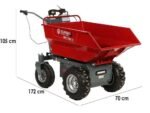 blue bird wb 500e brouette motorisée sur batterie 48 v 32 ah benne dumper