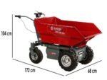 blue bird wb 500eh brouette à batterie 48 v 32 ah benne dumper avec basculement hydraulique